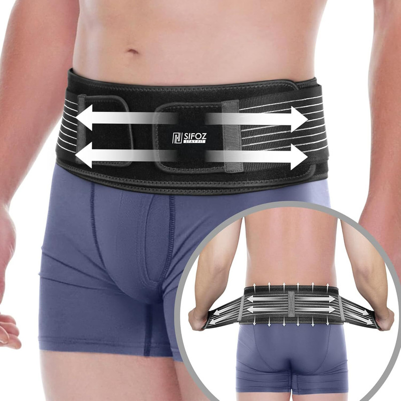 Sifoz Sciatica Pain Relief Belt For Men & Women Abdominal Belt(Black)