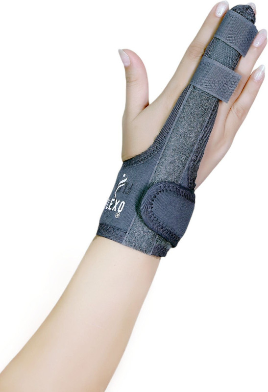 FLEXO Finger Splint Long, Orthopedic Finger Fracture and Tendon Injury Immobilizer Finger Support