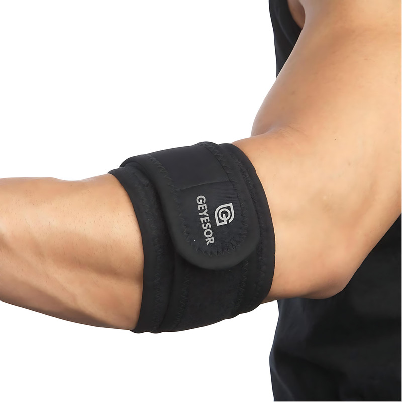 GEYESOR Tennis Elbow Band for Men & Women – Adjustable Elbow Support Elbow Support(Black)