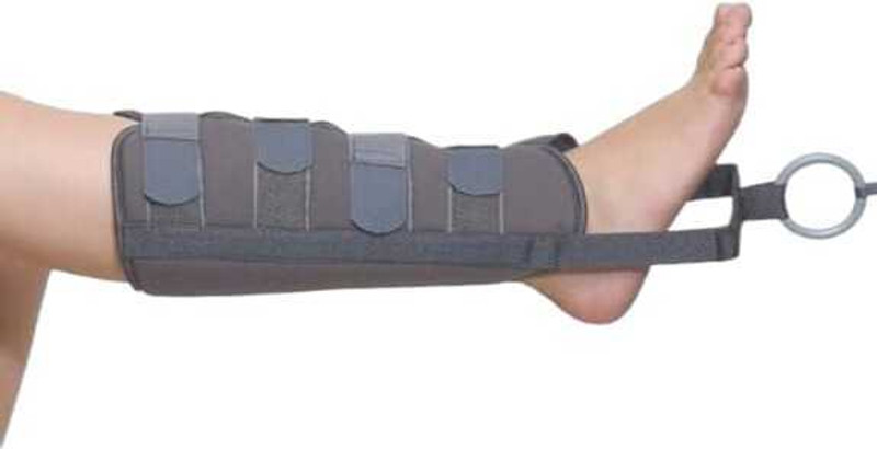 BRIJJ HELTH CARE Leg traction both above knee and below knee, after injury and surgery Calf Support(Grey)