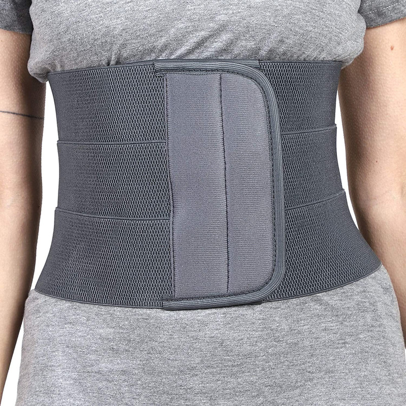 Jarvis abdominal belt after delivery for tummy reduction waist support abdominal binder Back / Lumbar Support(Grey)