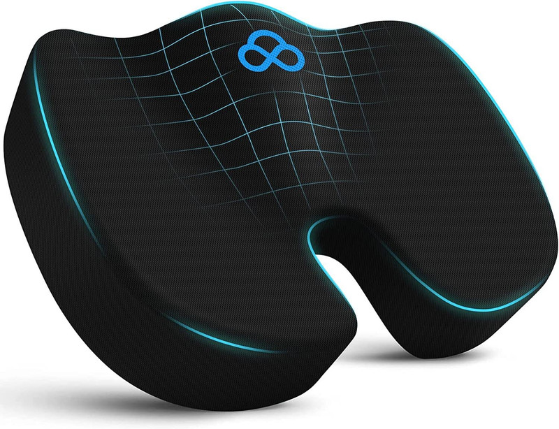 bagsio Orthopaedic Soft Foam Coccyx Seat Cushion for Tailbone Pain Relief Back / Lumbar Support
