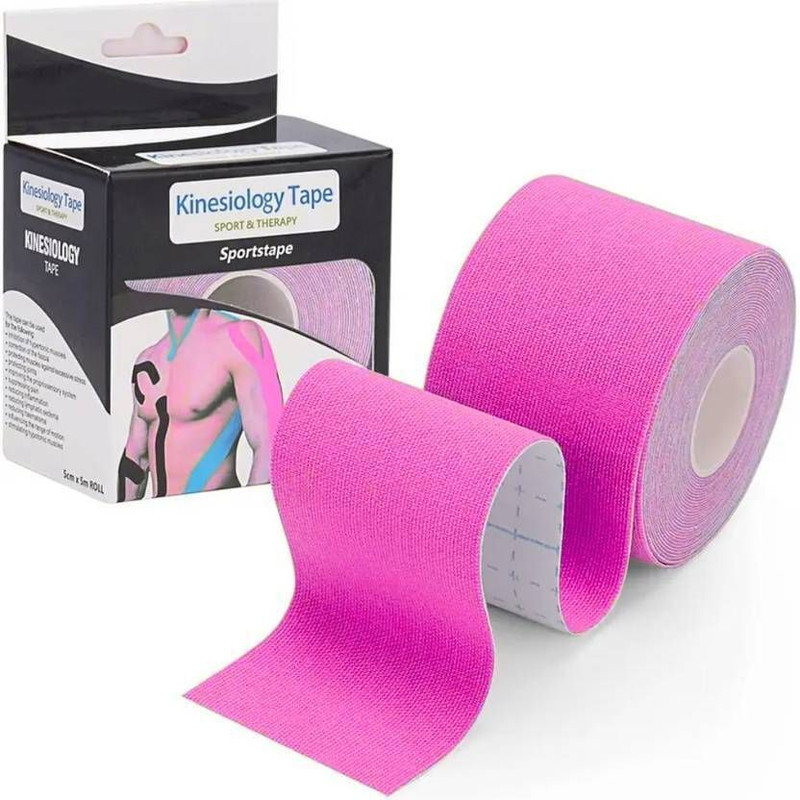 GJSHOP Kinesiology Tape Strapping Taping Athletic Sports Tape for Men Knee Shoulder Knee Support(Pink)