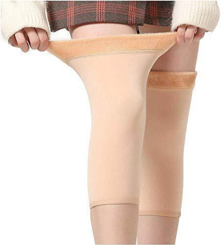 bazler Fur Knee Support For Winter Knee Support(Beige)