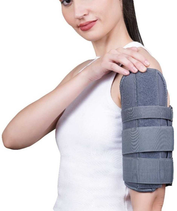 Iglasa Large Size Humeral Brace Humeral Bone Fracture support Men & Women Hand Support(Grey)
