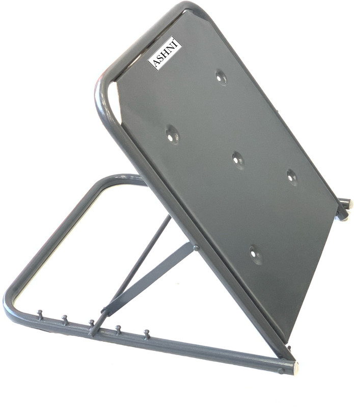 Ashni Backrest For Bed Metal Heavy Duty Adjustable Back / Lumbar Support(Grey)