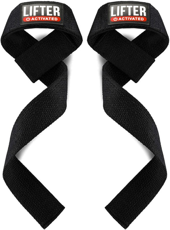 EasyHealth Gym Weightlifting straps Deadlift Straps gym accessories for men wrist straps Wrist Support(Black)