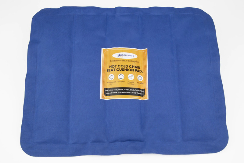 Ecommercehub Cold Chair Cooling Cushion, Use for While Working, Study,Car Driving, Lowerback Back / Lumbar Support(Blue)