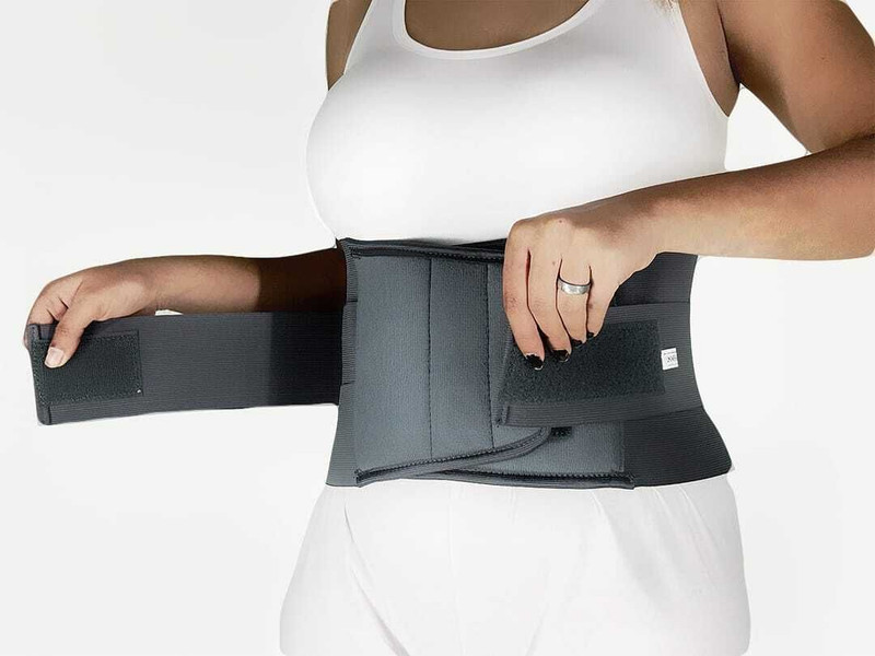 SUKHHUB Lumbar Sacral Belt for Lower Back Support Back / Lumbar Support Supporter(Grey)