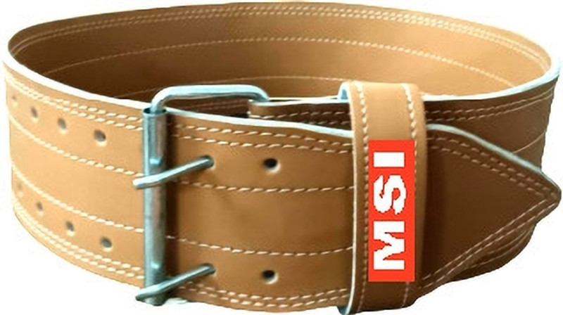 Monika Sports Weight Lifting Belt For Power Lifting Gym Workout Back / Lumbar Support(Brown)