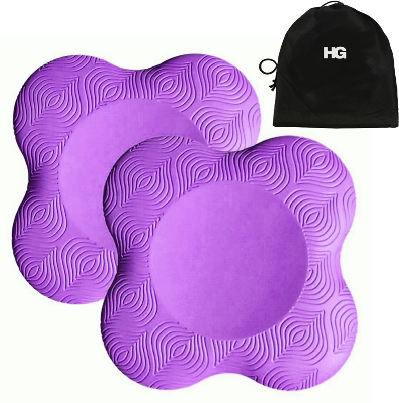 HOMEGALLEY Yoga Knee Pad for Exercise Elbow Cushion Pad Premium EVA Material for Yoga Knee Support(Purple)