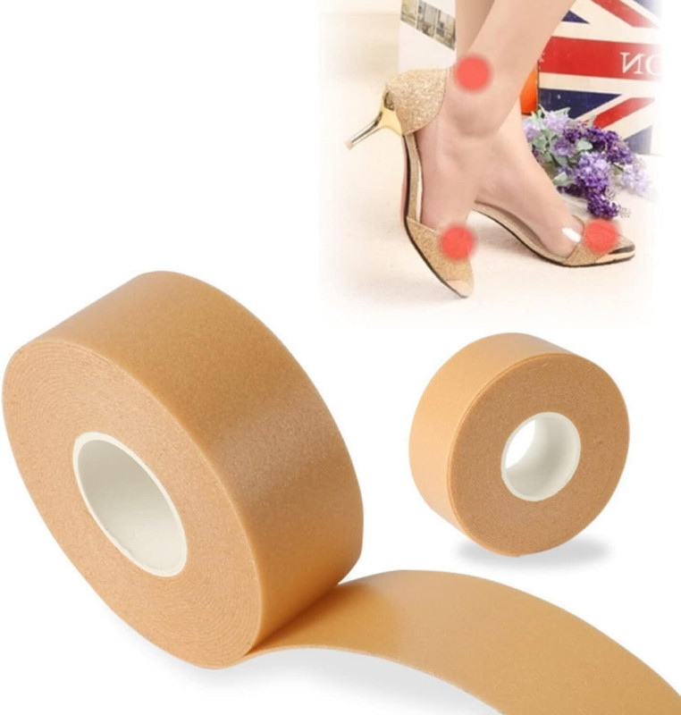 skyunion Heel Grip Tape Waterproof Foot Care Sticker Rolls to Prevent Toe Blister Chafing Heel Support
