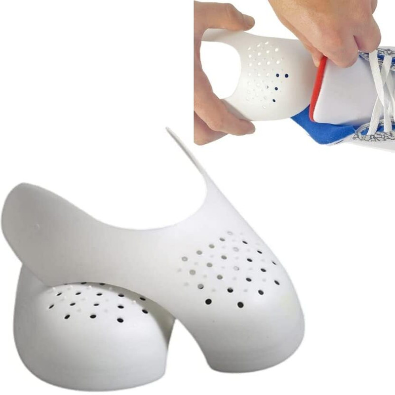TRUJVE 1Pair Shoes Protection Guards for Sneakers Air Force shoes Protection inside Foot Support(White)