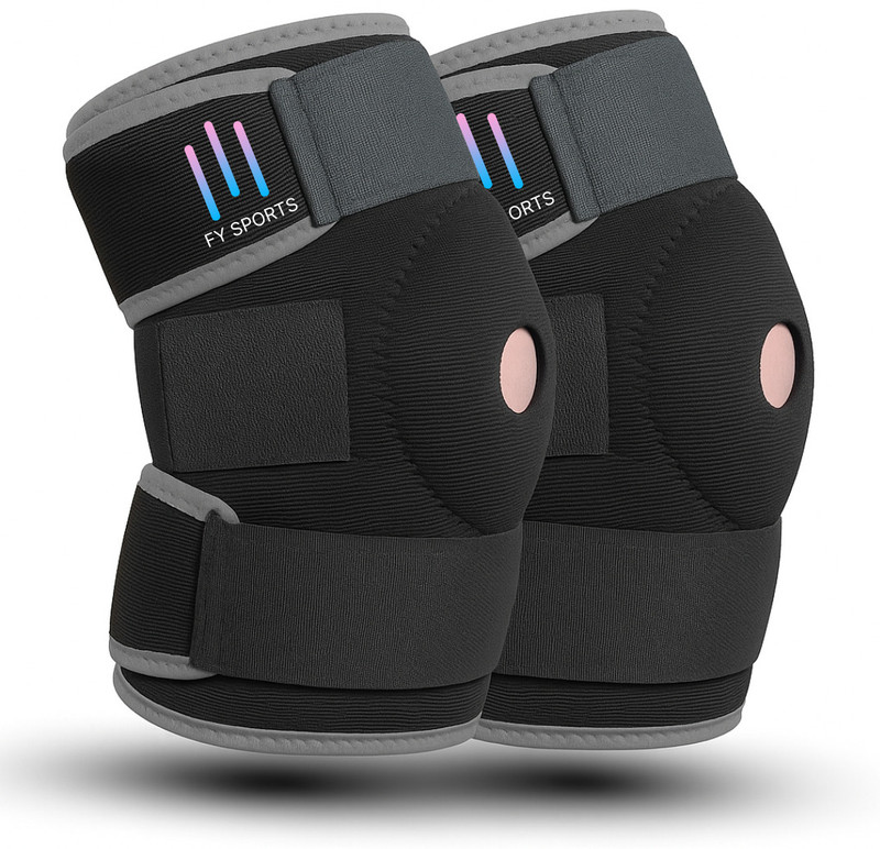 FY Sports Knee Support Open Patella, Breathable Knee Cap Brace for Arthritis, Pain Relief Knee Support