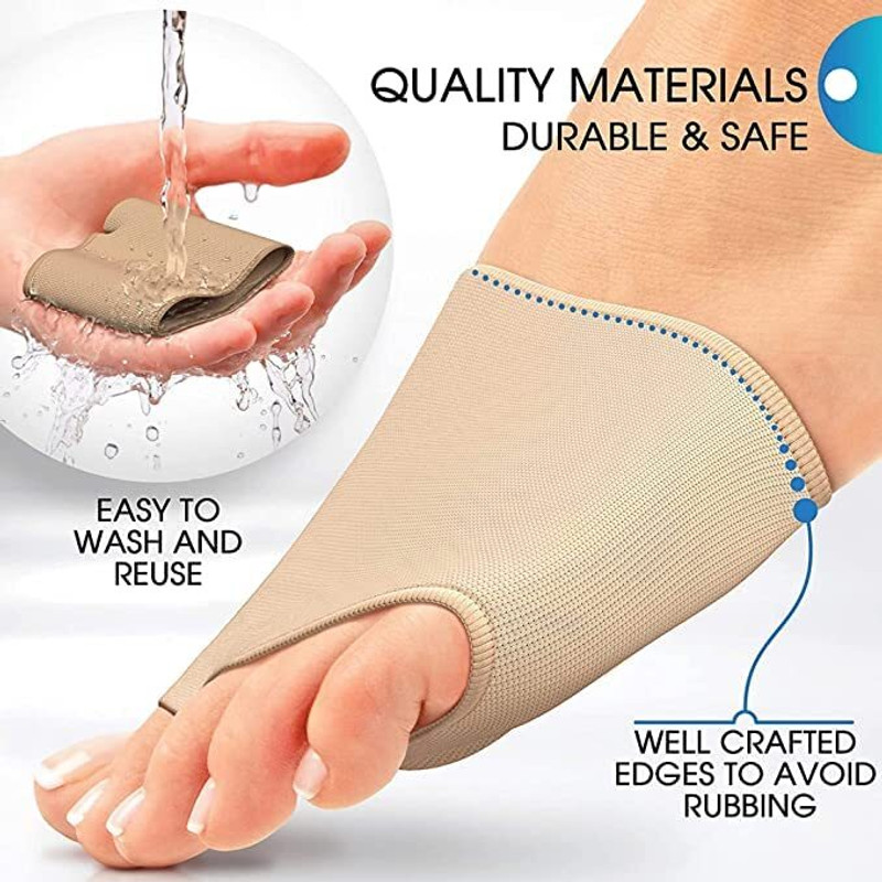 DARKFISH Hydrating Socks with Silicone, Pack of 2(Free Size, Beige Skin Transparent)