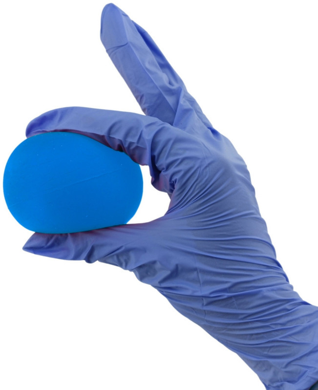 Bos Medicare Surgical Silicone Gel Ball Medium Blue Color Hand Grip Fitness Exerciser Finger Support(Blue)