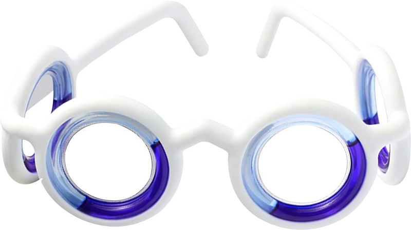 Kickzu Anti-Motion Sickness Glasses Relieve Carsickness, Airsickness Supporter(White)