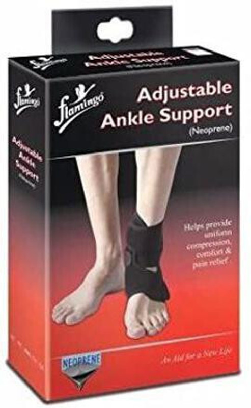 EXCLIQ Adjustable Ankle Support (Neoprene)(Universal) Ankle Support(Black)