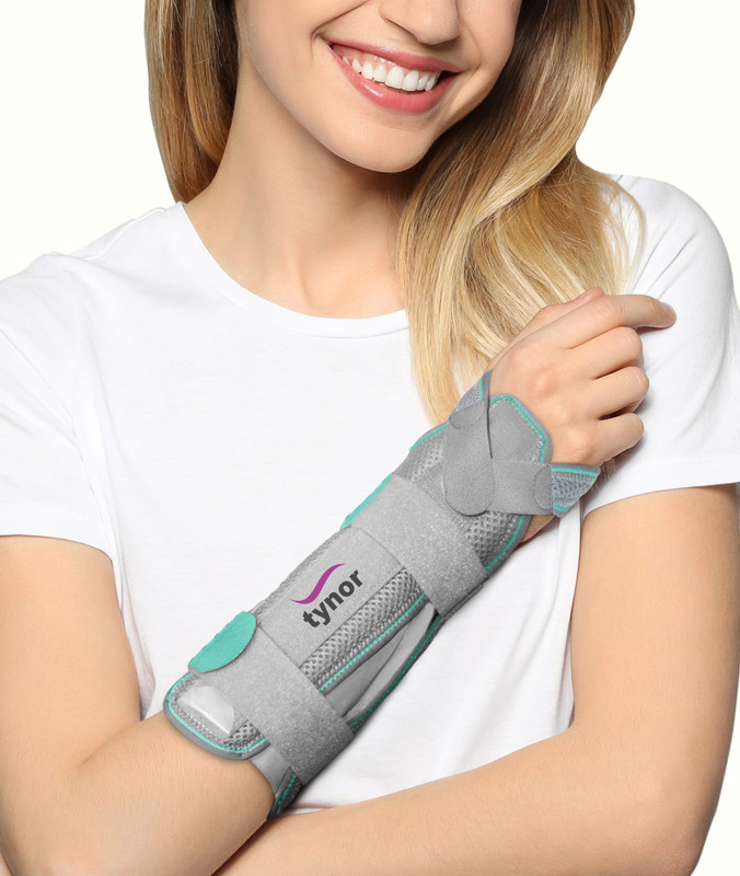 TYNOR Restrainer, Grey, Universal Size, 1 Unit Wrist Support