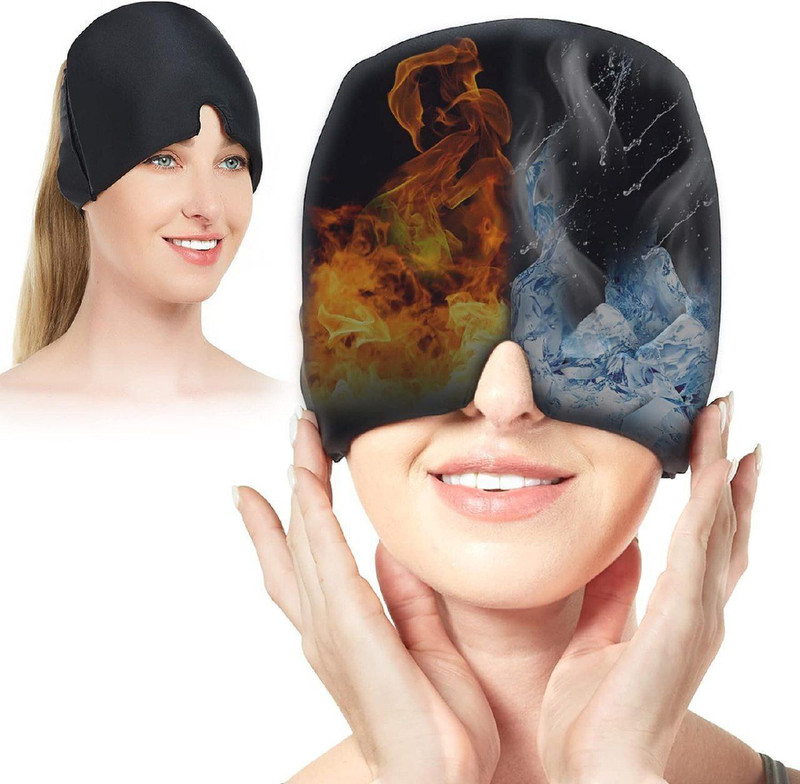khushmogal hub Premium Migraine Relief Cap|Migraine Relief & Headache Relief Products Head Support(Black)