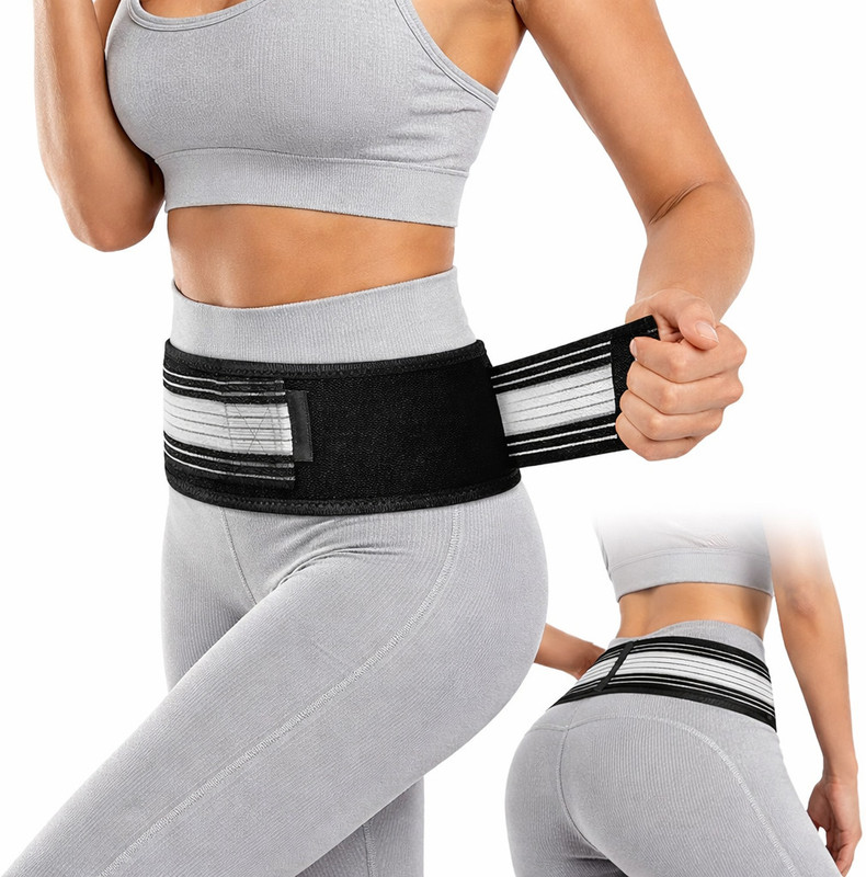 Zimask Sciatica Pain Relief Belt For Men & Women Abdominal Belt(Black)