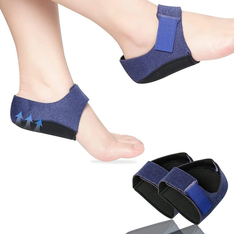 GARIHC ENTERPRISE Gel Heel Cushion Pads for Cracked Heels Pain Adjustable Heel Cushion Pads Heel Support(Blue)