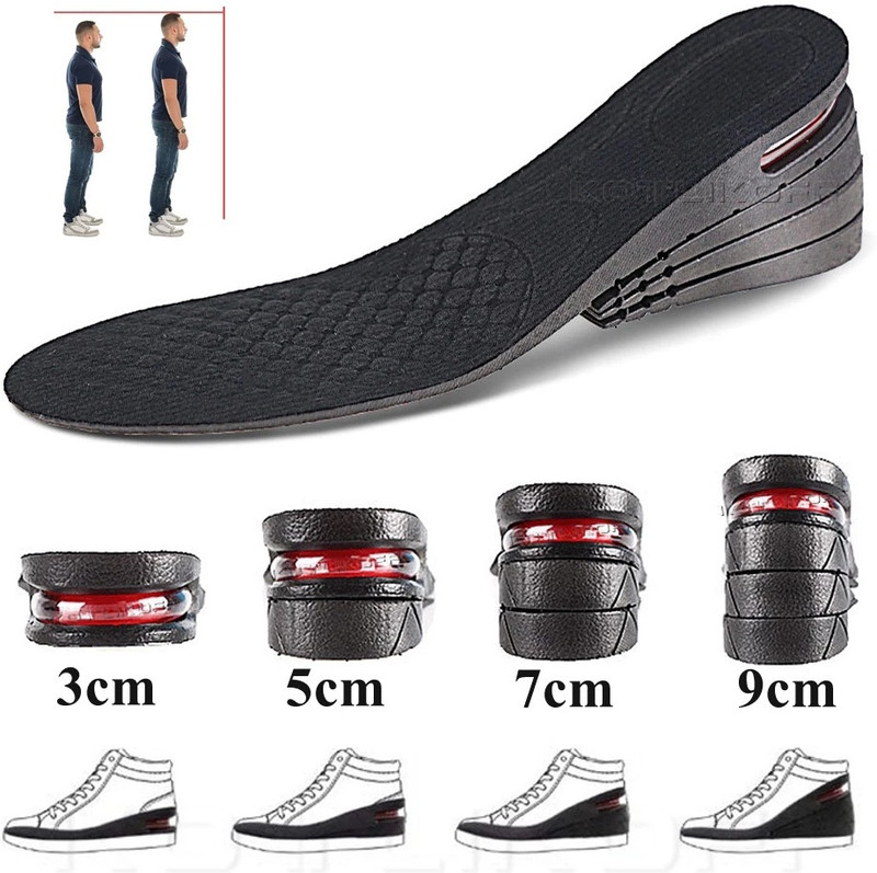 Comfortinglives Height Increase Insole 4 Layer Adjustable Shoe Lift for Unisex (EU Size 35-44) Insole