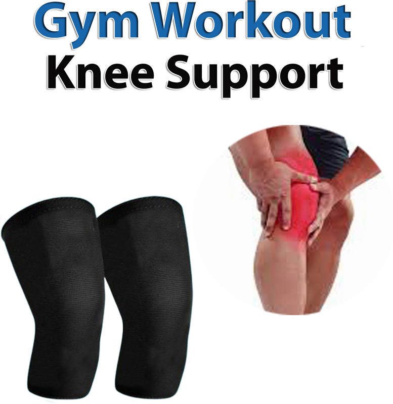 BQH Knee Brace Cap for Pain Relief Sports Arthritis Running Protection Knee Support(Black)