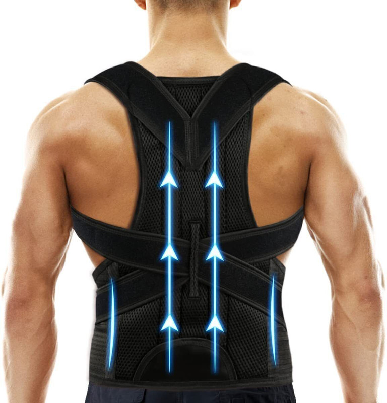 AFCYCARE Posture Corrector for Providing Pain Relief from Neck, Back & Shoulder Posture Corrector(Black)