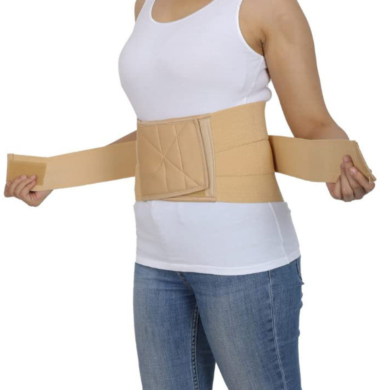 Oliver Lumbo Sacral (L.S Belt) Corset- Back Pain Belt Waist Support (BLACK) Back / Lumbar Support(Black)