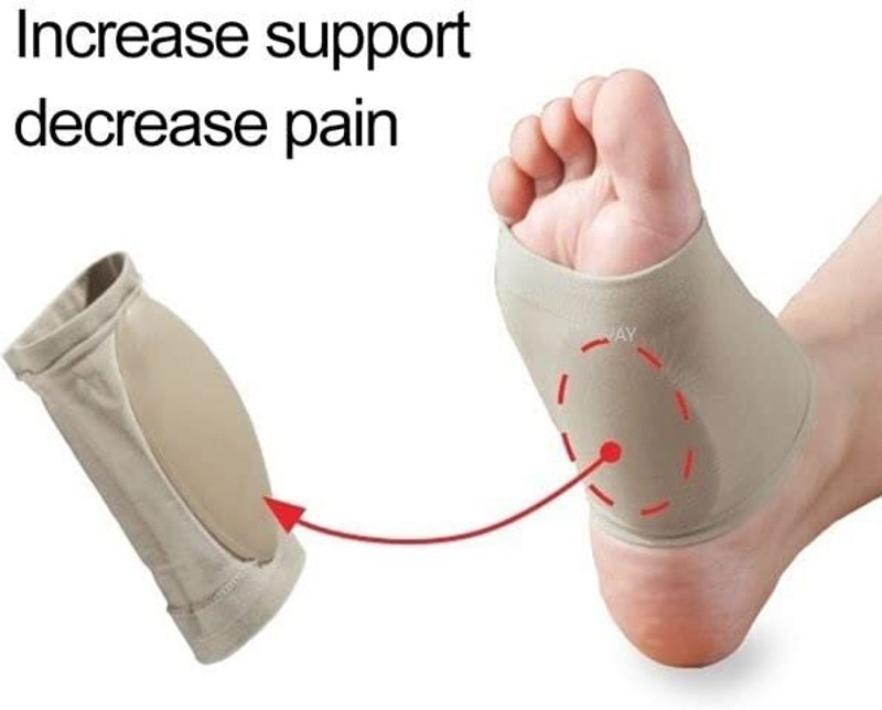 nkk Arch Support Flat Feet Pain Relief Plantar Fasciitis Foot Gel Insole(Pack Of 1)