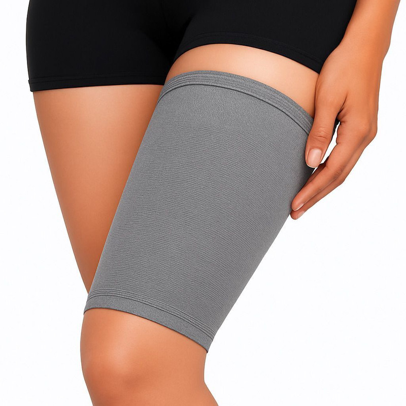 Dr Helix Thigh Compression Sleeves Thigh support - XL Size Leg & Thigh Lifters(Black)