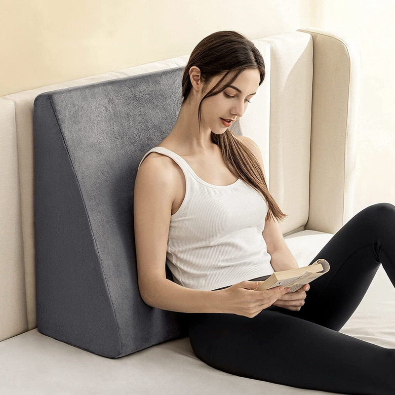 Bodwear Advanced Adjustable Memory Foam Bed Wedge Pillow Back / Lumbar Support