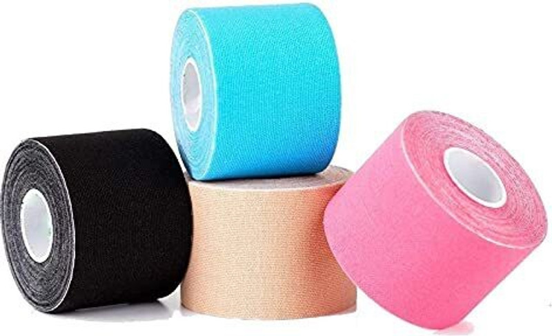 VATTU Kinesiology Tapes Waterproof | Sports Tape | Knee, Elbow, Shoulders, Ankles Knee Support(Multicolor)