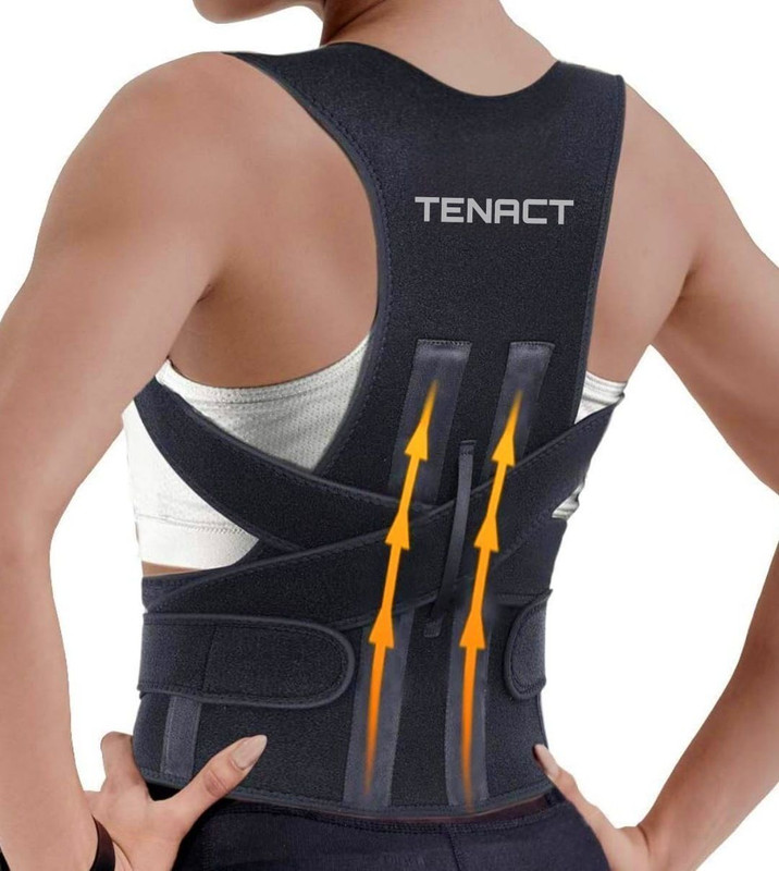 TENACT Posture Corrector Belt for men & women Back Support & Posture Corrector(Black)