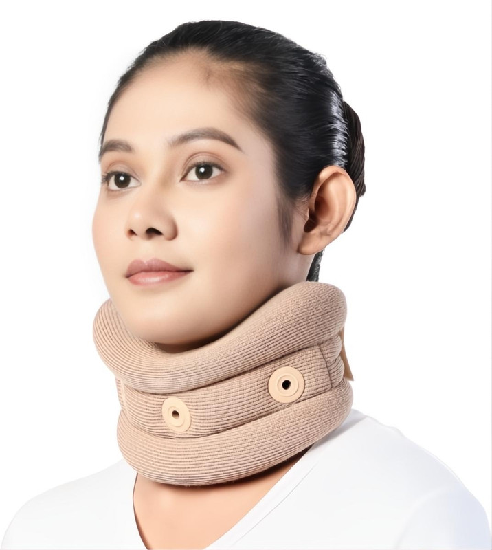 Orthonexa Soft Cervical Collar Neck Support for Neck Pain, Spondylosis | Men Women Neck Support(Beige)