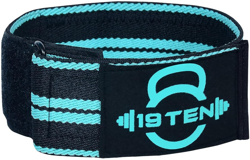 19.ten Sports & Fitness Elastic Workout Biceps Triceps Training BFR Arms Band For Gym Arm Support(Blue)