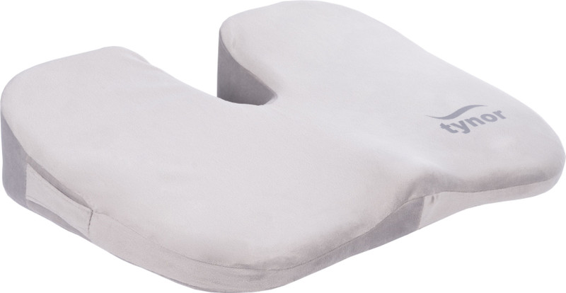 TYNOR Ortho Cushion Seat, Grey, Universal Size, 1 Unit Back / Lumbar Support
