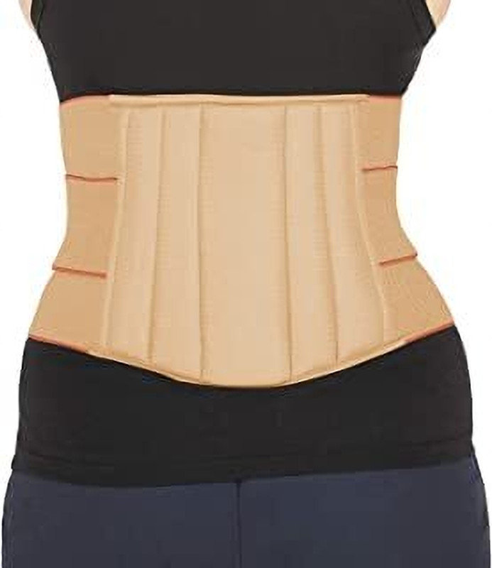 Orthowala Support belt Size-M-31-35 inches for Back Lumbar Support Pain Reliever Enhance Back / Lumbar Support(Beige)