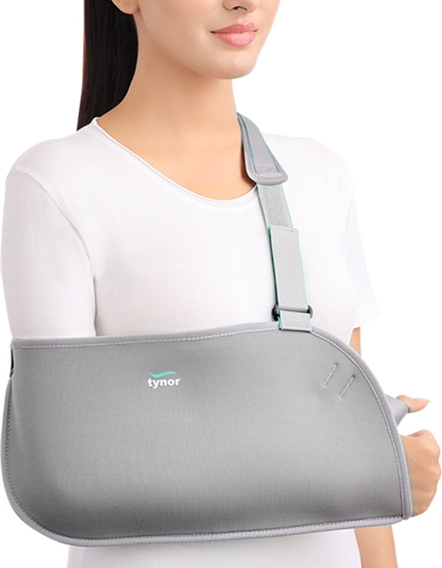 TYNOR Pouch Arm Sling Baggy, Grey, Child, 1 Unit Hand Support
