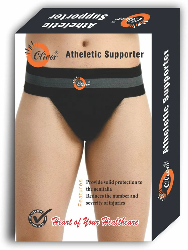 Oliver Gym Supporter For Running Cricket Fitness Cycling Abdomen Support Supporter(Grey)