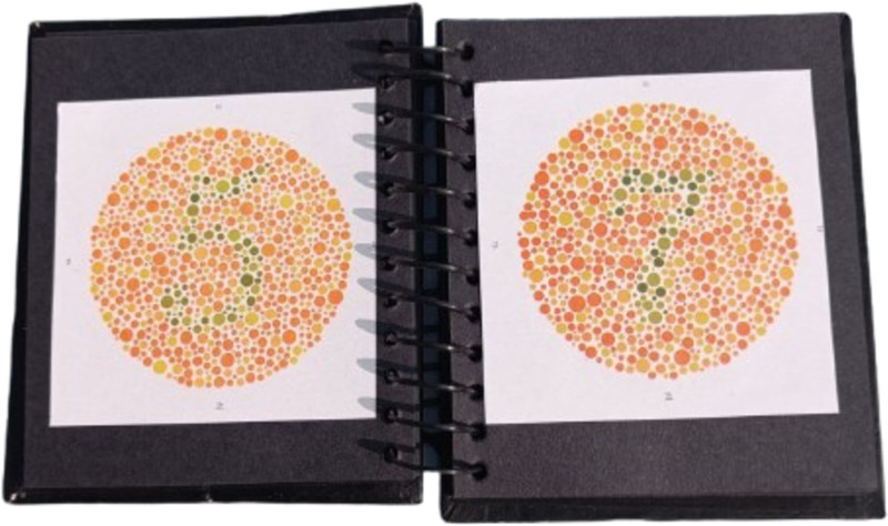 ZELOX Ishihara Test Chart Book for Colour Deficiency 38 Plates for Eye Testing Posture Corrector