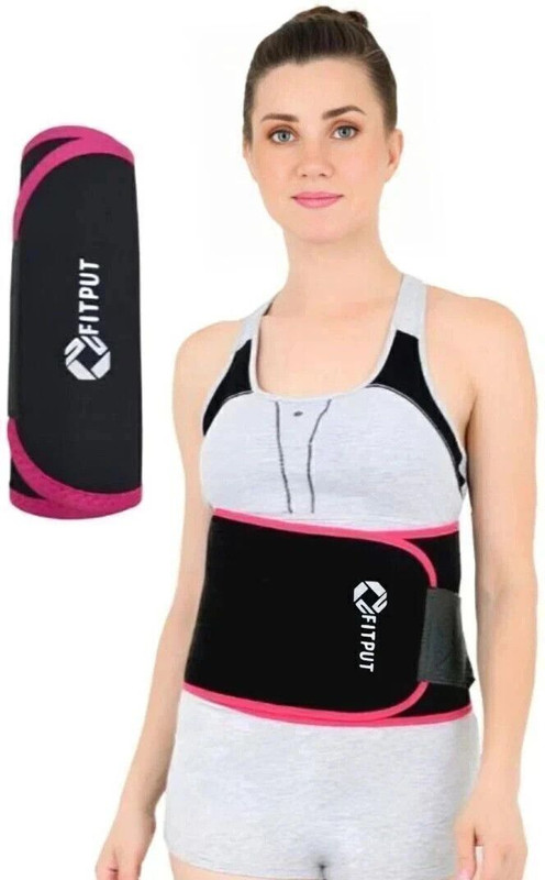FITPUT Blue Sweat Belt For Men, Women And Unisex Shapewear Back / Lumbar Support(Blue)