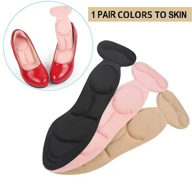 TRK HUB Unisex Insoles Heel Orthopedic Pain Memory Foam Shoes Pad (1/ Set) Heel Support(Pack Of 1)