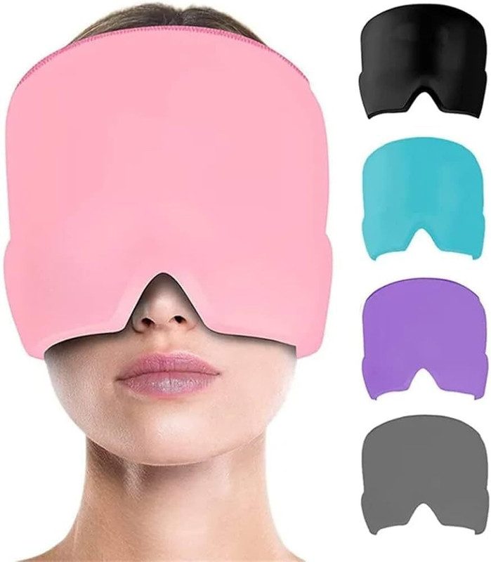 REMICH Migraine Relief Cap – Hot & Cold Therapy Headache Cap for Migraine Head Support(Multicolor)