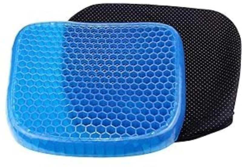 Gorofy Egg Seater Gel Cushion Rubber Seat Pad Car Office for Back Pain Relief Back / Lumbar Support(Blue)