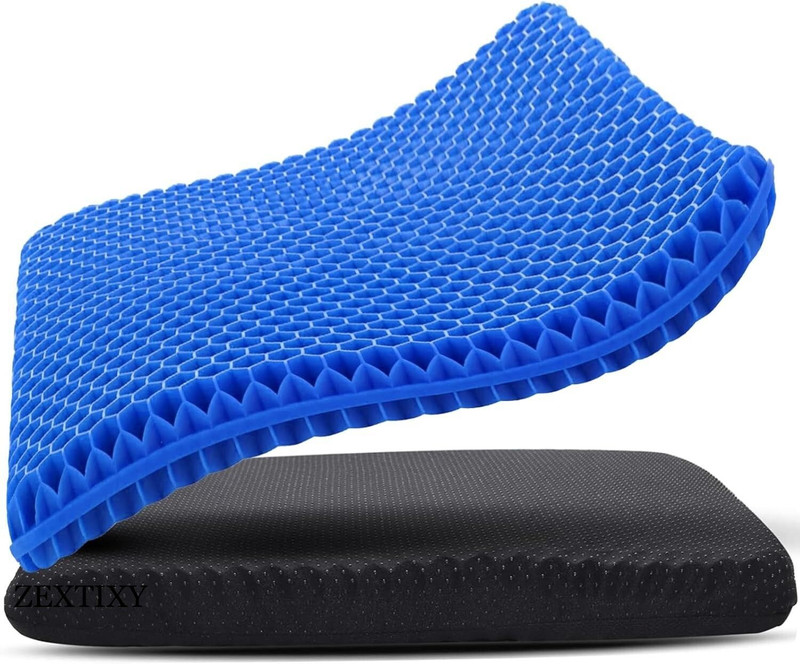 VISHIXIT Egg Gel Breathable Cushion Chair Pads with Non-Slip Cover for Home Office Car Back / Lumbar Support