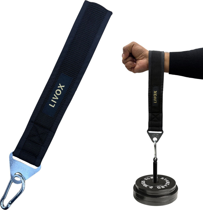LIVOX Arm Wrestling Training Belt Pro – Strength, Grip, Muscle Builder Resistance Tube(Black)