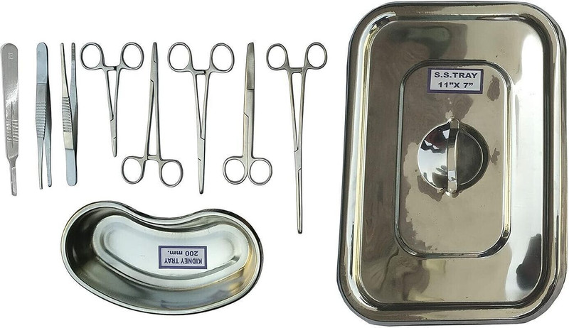 mediwave Dressing Instrument Set (10 PCS) - Premium Stainless Steel Utility Forceps