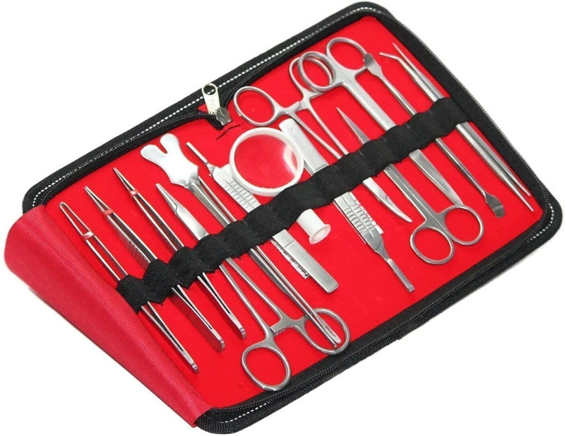 mediwave surgical Tool Kit for Medical Purpose Dissection Kit Surgical Instruments Set Utility Forceps